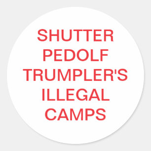 Pedolf Trumpler illegale Lager Hankamer Artjunkhau Runder Aufkleber