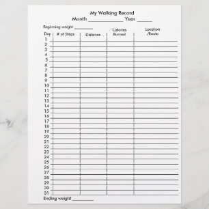 Pedometer meiner Laufaufzeichnung Flyer