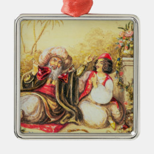 Pedrillo, der Osmin mit Getränk ausübt Ornament Aus Metall