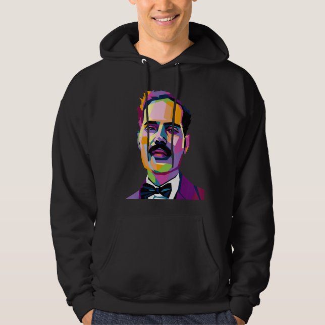 Pedro Albizu Campos Puerto Rico History Resiste Po Hoodie (Vorderseite)