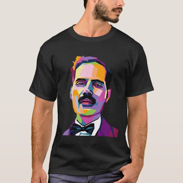 Pedro Albizu Campos Puerto Rico History Resiste Po T-Shirt (Vorderseite)