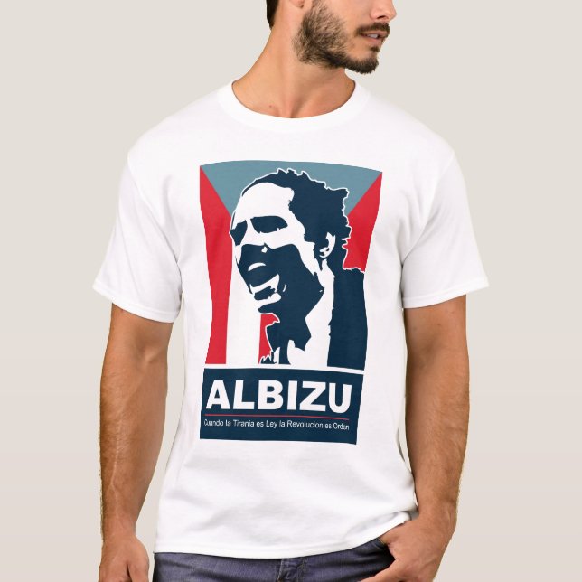 Pedro Albizu Campos - weißer T - Shirt (Vorderseite)
