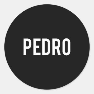 Pedro - Cooles neues lustiges Namens Fan Geschenk Runder Aufkleber