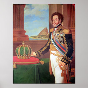 Pedro I Kaiser von Brasilien, 1825 Poster