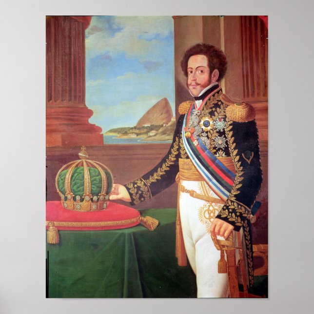 Pedro I Kaiser von Brasilien, 1825 Poster (Vorne)