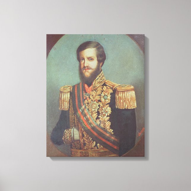 Pedro II Kaiser von Brasilien Leinwanddruck (Vorderseite)
