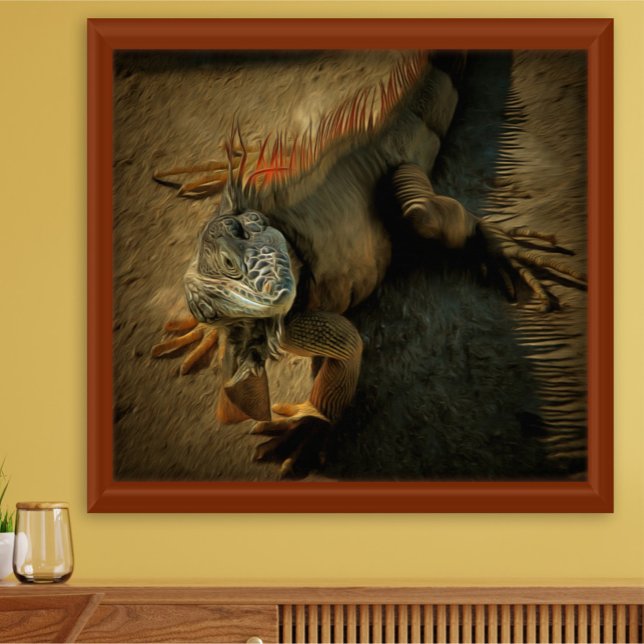 Pedro the Iguana 0768 Art Print Poster (Von Creator hochgeladen)