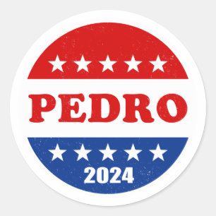 Pedro Voter Button 2024 Wahlen Runder Aufkleber
