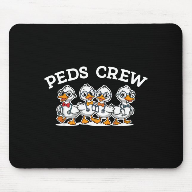 PEDS Crew Kinderkrankenschwester Kinderarzt RN 1 Mousepad (Vorne)
