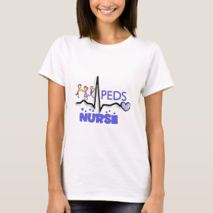 PEDS KRANKENSCHWESTER QRS Entwurfs-T - Shirts u.