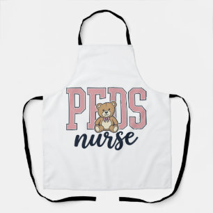 Peds-Krankenschwester-Teddybär-vintage-Shirt-Desig Schürze