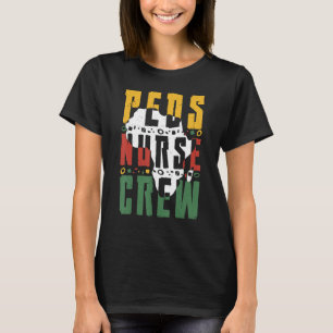 PEDS Nurse Crew Afrikanischer Pediat T-Shirt