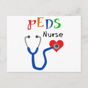 PEDS Nurse Postkarte