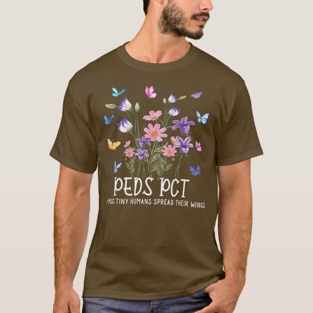 Peds Schmetterlinge Pädiatrische Patienten T-Shirt (Vorderseite)
