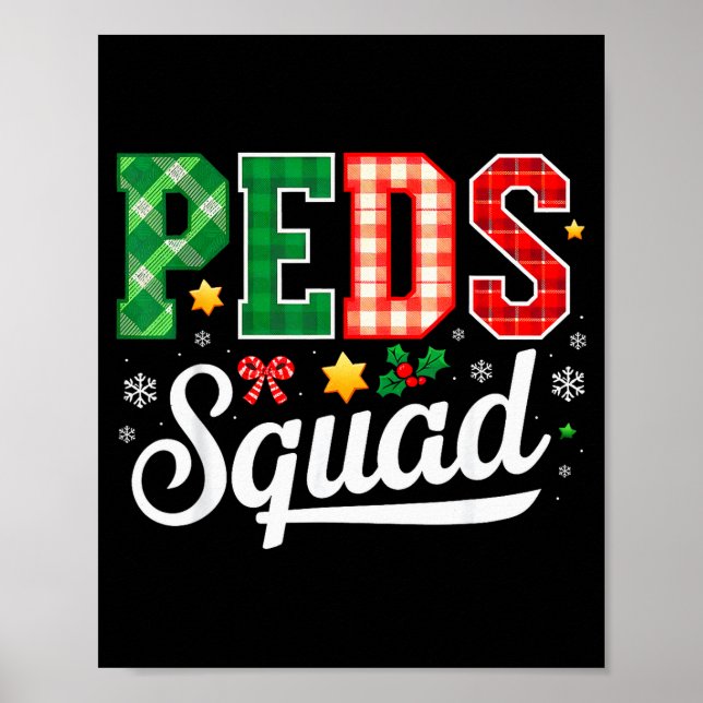 Peds Squad Pediatric Nursing Funny Pediatric Nurse Poster (Vorne)