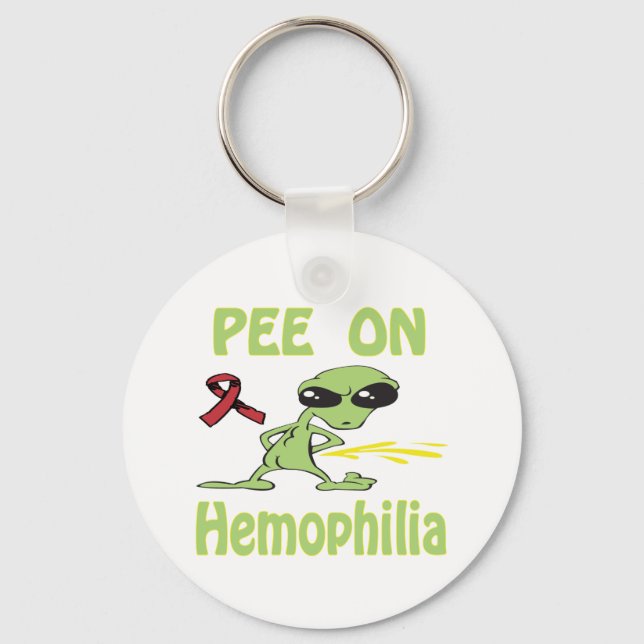 Pee On Hemophilia Schlüsselanhänger (Vorderseite)