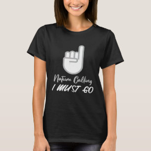 Pee Outside Erlaubnis Sonniges Camping Wandern T-Shirt