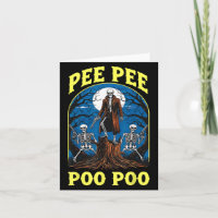 Pee Pee Poo Poo Cursed Gen Z Meme Funny Skeleton W