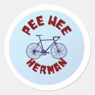 Pee Wee Herman Bike Runder Aufkleber