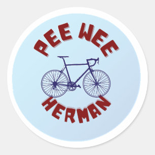 Pee Wee Herman Bike Runder Aufkleber