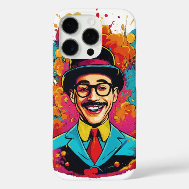 Pee Wee Herman Laughing iPhone 16 Pro Case" Case-Mate iPhone Hülle (Rückseite)