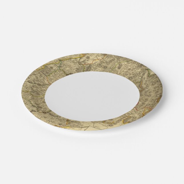 PeeblesShire Pappteller (Schrägansicht)