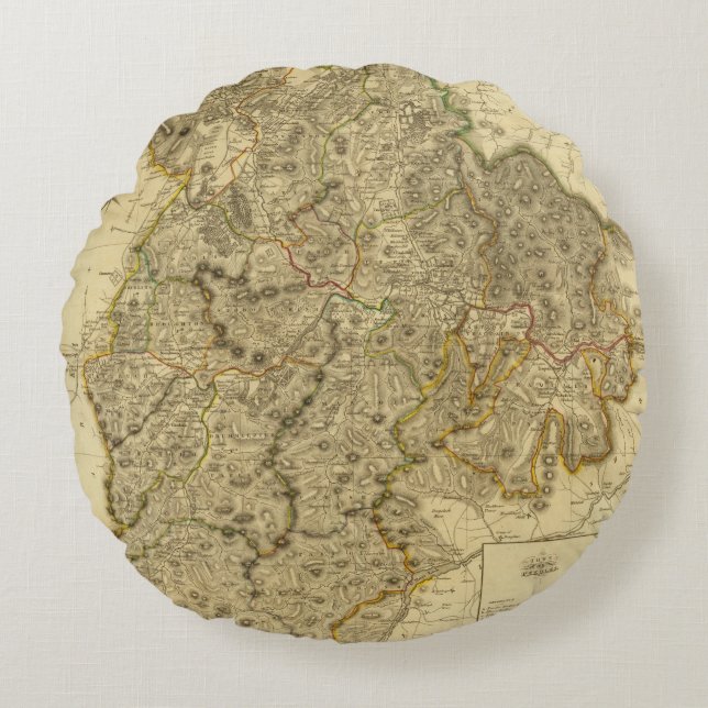 PeeblesShire Rundes Kissen (Vorderseite)
