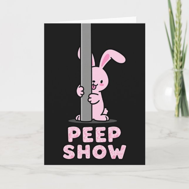 Peek A Boo Funny Friend Card Karte (Vorderseite)