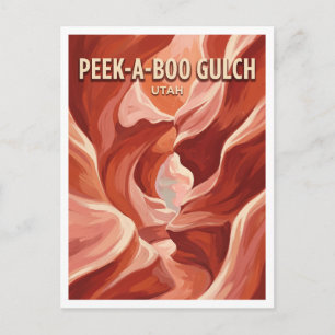 Peek-A-Boo Gulch Kanab Utah Postkarte