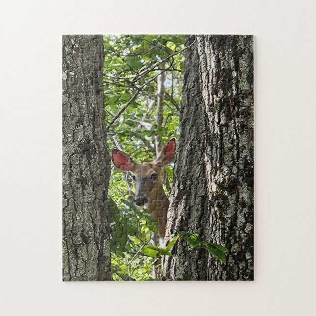 Peek-a-boo I see you Deer Puzzle (Vertikal)