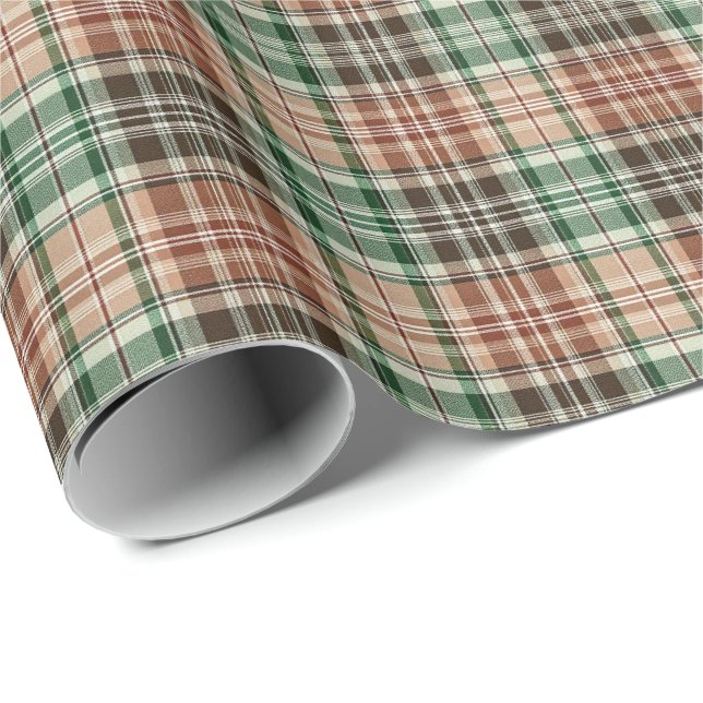 Peek-a-Boo Kitten Claus Geschenkpapier (Rolleneckpunkt)