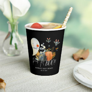 Peek-A-Boo Kleiner Geist Halloween-Baby-Party Pappbecher