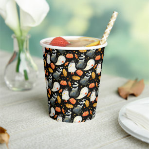 Peek-A-Boo Kleiner Geist Halloween-Baby-Party Pappbecher