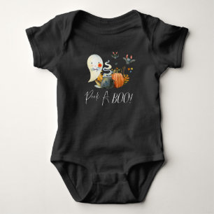 Peek-A-Boo   Kleiner Halloween-Geist Baby Strampler