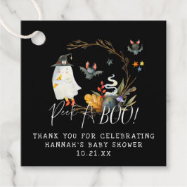 Peek A-Boo Little Ghost Halloween Baby Shower Geschenkanhänger