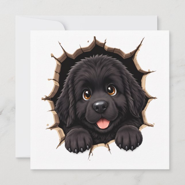 Peek A Boo Newfie-Welpe (Vorderseite)