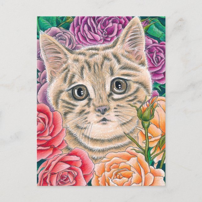 "Peek-a-Boo" postcard Feiertagspostkarte (Vorderseite)