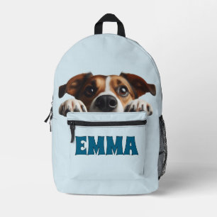 Peek a Pup Bedruckter Rucksack