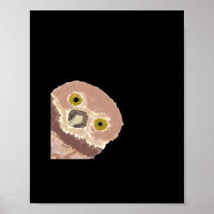 Peekabo Funny Design für Halloween Poster