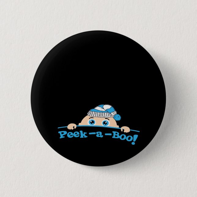 Peekaboo Angepasst Button (Vorderseite)