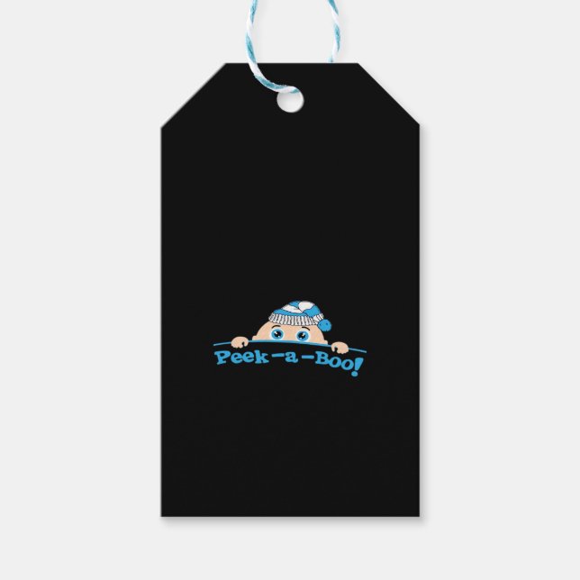 Peekaboo Angepasst Geschenkanhänger (Vorderseite)