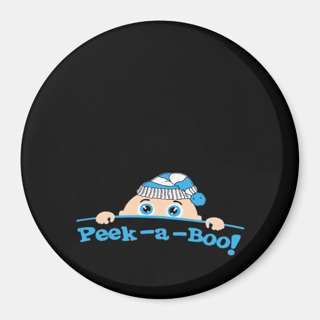 Peekaboo Angepasst Magnet (Vorne)