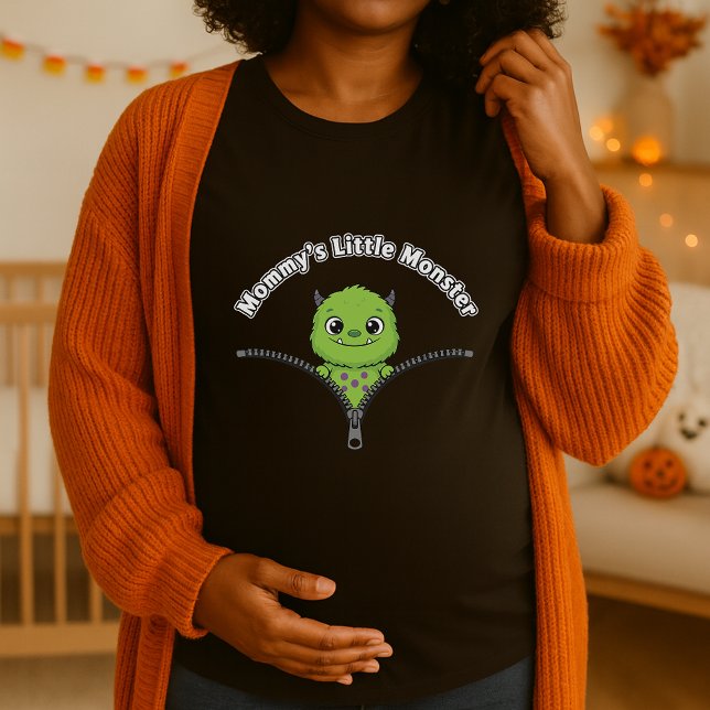 Peekaboo Baby Monster Maternity Halloween T-Shirt (Von Creator hochgeladen)