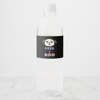 Peekaboo Basic Design Wasserflaschenetikett