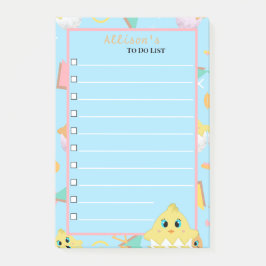 Peekaboo Blue Baby Chick Notes Post-it Klebezettel