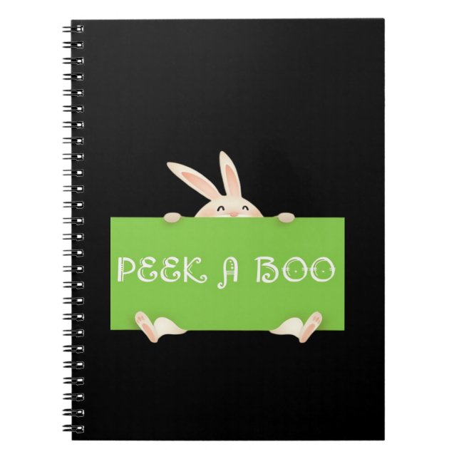 Peekaboo Bunny Notizblock (Vorderseite)