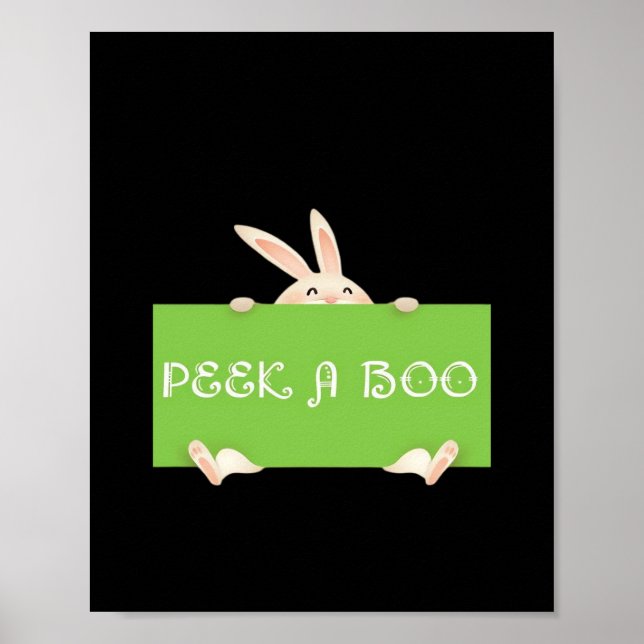 Peekaboo Bunny Poster (Vorne)