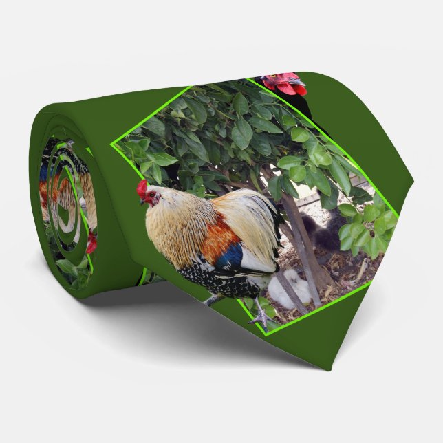 Peekaboo Chickens, Neck Tie Krawatte (Gerollt)