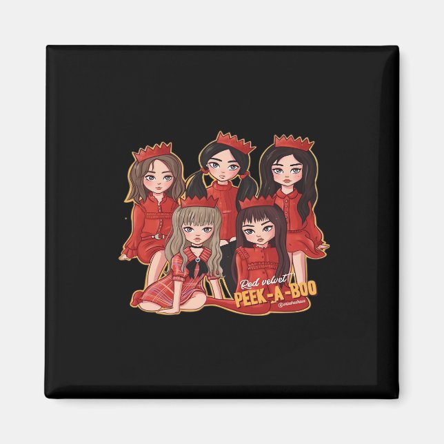 Peekaboo Cozy Herbst Magnet (Vorne)