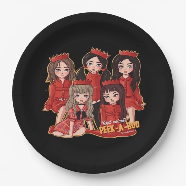 Peekaboo Cozy Herbst Pappteller (Vorderseite)